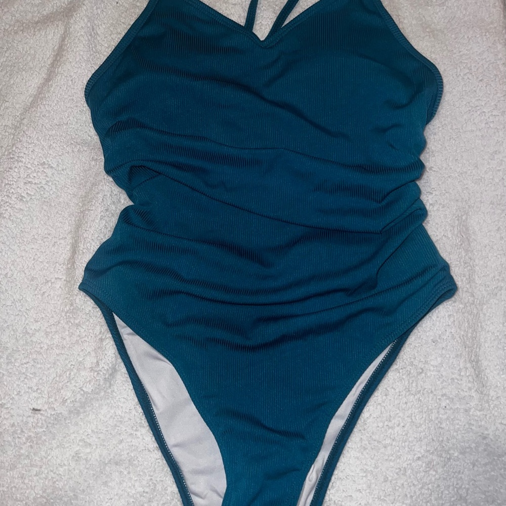 Teal Women's One-Piece Swimsuit